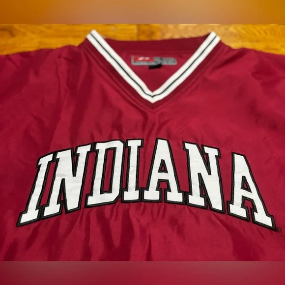Vintage 2000s Indiana Hoosiers Pullover Windbreaker Jacket by Pro Player (Large) - Picture 4 of 9